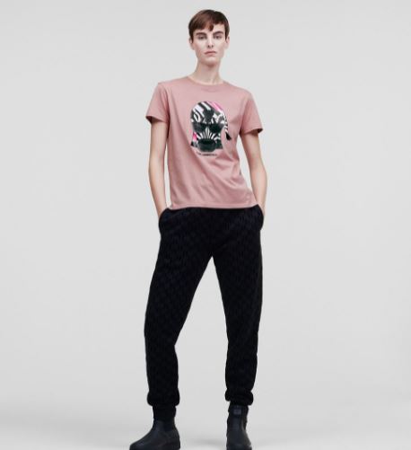 Camiseta Karl Lagerfeld Karlimal rosa